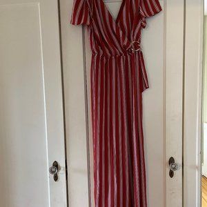Charlotte Russe striped jumpsuit